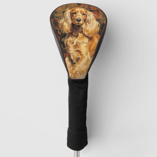 The Cocker Spaniel Dog 002 - Odessa Leyendecker Golf Headcover (Vorderseite)