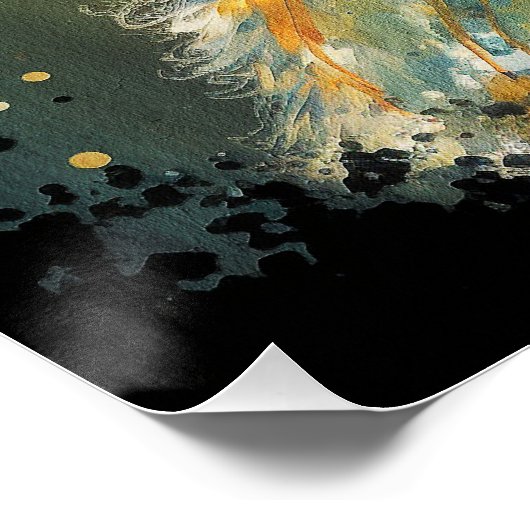 The Cocker Spaniel Dog - Composition 005 Poster (Ecke)