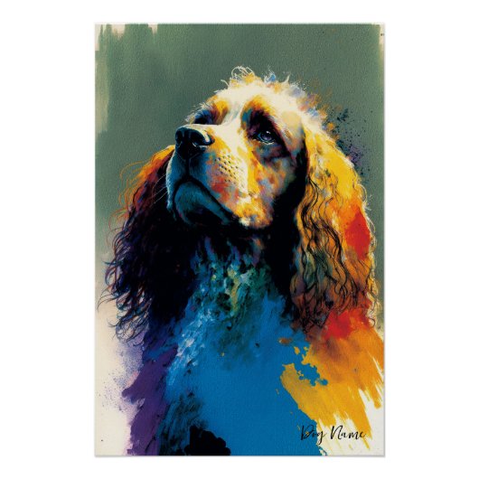 The Cocker Spaniel Dog - Composition 007 Poster (Vorderseite)
