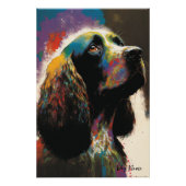 The Cocker Spaniel Dog - Composition 010 Poster (Vorderseite)