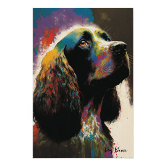 The Cocker Spaniel Dog - Composition 010 Poster