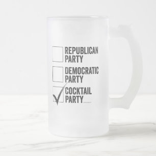 The Cocktail Party Frosted Glass Beer Mug Mattglas Bierglas