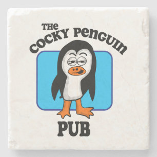 The Cocky Penguin Pub Steinuntersetzer