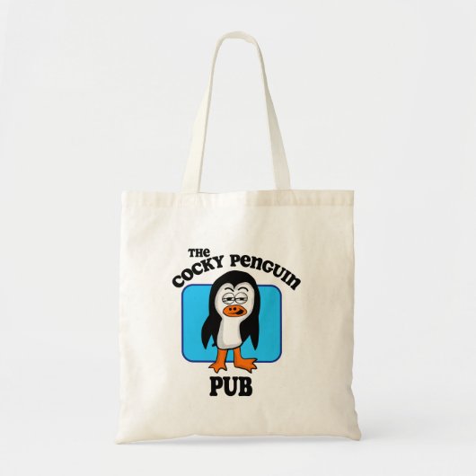 The Cocky Penguin Pub Tragetasche (Vorne)