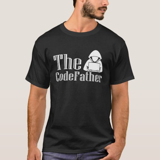The Code Father  Computer Coder Dad Programmer T-Shirt (Vorderseite)