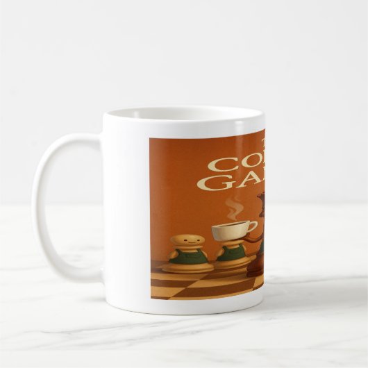 The Coffee Gambit — Brew Bold, Think Brilliant Kaffeetasse (Links)