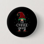 The Coffee Gnome Xmas Family Matching Plaid Christ Button (Vorderseite)