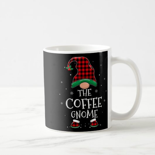 The Coffee Gnome Xmas Family Matching Plaid Christ Kaffeetasse (Rechts)