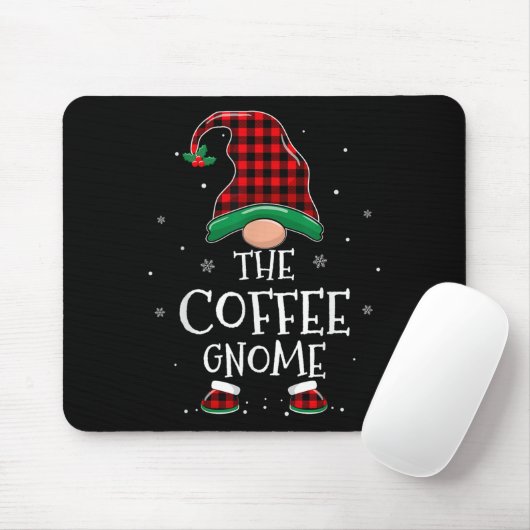 The Coffee Gnome Xmas Family Matching Plaid Christ Mousepad (Mit Mouse)