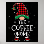 The Coffee Gnome Xmas Family Matching Plaid Christ Poster (Vorne)