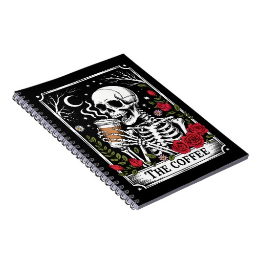 The Coffee Witchy Vibes Tote Bag – Magical Goth Notizblock (Rechte Seite)