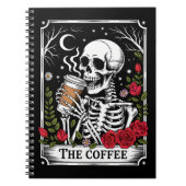 The Coffee Witchy Vibes Tote Bag – Magical Goth Notizblock (Vorderseite)