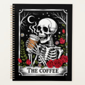 The Coffee Witchy Vibes Tote Bag – Magical Goth Planer (Vorderseite)