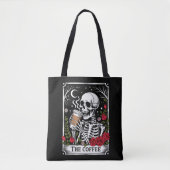 The Coffee Witchy Vibes Tote Bag – Magical Goth Tasche (Vorderseite)