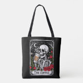 The Coffee Witchy Vibes Tote Bag – Magical Goth Tasche (Rückseite)