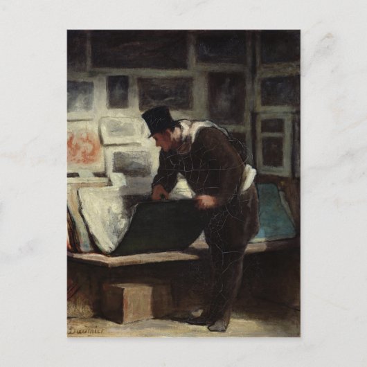 The Collector of Gravings, c.1860-62 Postkarte (Vorderseite)