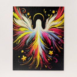 The  Colorful Abstract Floating Angel Puzzle