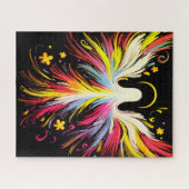 The Colorful Abstract Floating Angel Puzzle (Horizontal)