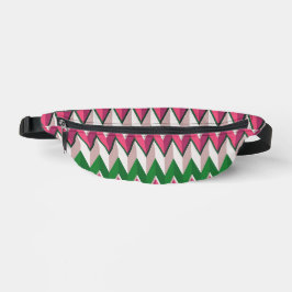 “The Colorful Accordion Look” Print Fanny Pack Bauchtasche