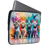 The Colorful Quartet: Paws and Paint! Laptopschutzhülle (Vorne Rechts)