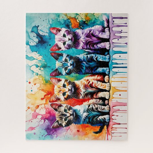 The Colorful Quartet: Paws and Paint! Puzzle (Vertikal)