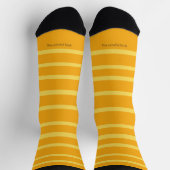 The colorful Sock, Orange, Yellow Stripes Socken (Oben)