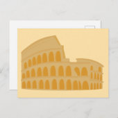 The Colosseum from Italy Postkarte (Vorne/Hinten)