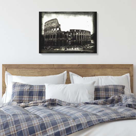 The Colosseum in Black and White Leinwanddruck (Insitu (Schlafzimmer))