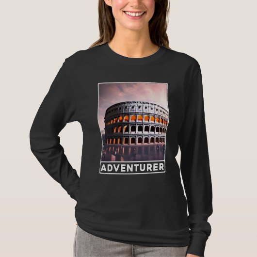 The Colosseum Rome Italy Adventurer T-Shirt (Vorderseite)