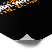 The Comeback Is Always Greater Than The Setback -- Poster (Ecke)