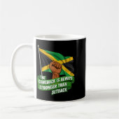 The Comeback Is Always Stronger Jamaica Strong Fla Kaffeetasse (Links)