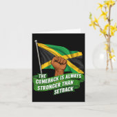 The Comeback Is Always Stronger Jamaica Strong Fla Karte (Gelbe Blume)