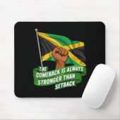 The Comeback Is Always Stronger Jamaica Strong Fla Mousepad (Mit Mouse)
