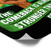 The Comeback Is Always Stronger Jamaica Strong Fla Poster (Ecke)