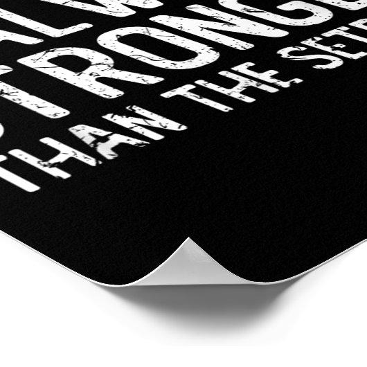 The Comeback Is Always Stronger - Motivational  Poster (Ecke)