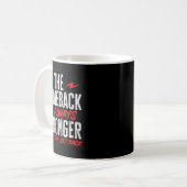 The Comeback Is Always Stronger Than The Setback M Kaffeetasse (Vorderseite Links)
