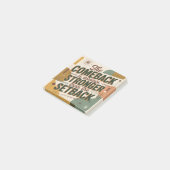 The Comeback Is Always Stronger Than The Setback Post-it Klebezettel (angewinkelt)