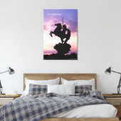 "The Coming King"® Silouette Canvas Print Leinwanddruck (Insitu (Schlafzimmer))