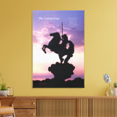 "The Coming King"® Silouette Canvas Print Leinwanddruck (Insitu (Wohnzimmer))