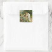 The Coming Nelson, from the Pears Annual, 1901 Quadratischer Aufkleber (Tasche)