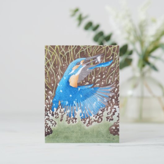 The Common Kingfisher Postkarte (Stehend Vorderseite)