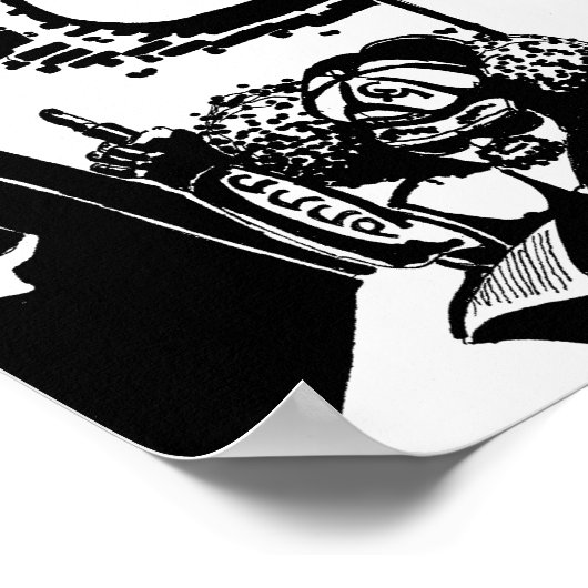 The Communist Corner Noir Poster (Ecke)