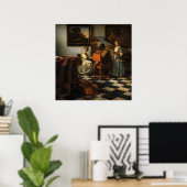 The Concert by Johannes Vermeer Poster (Heimbüro)