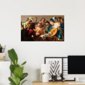 The Concert - Gerrit van Honthorst Fine Art Poster (Heimbüro)