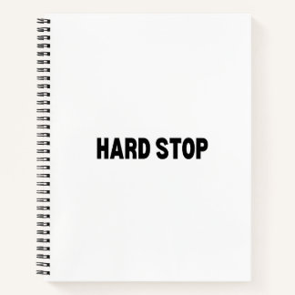 The Conclusion Ledger | Hard Stop Professional Notizblock