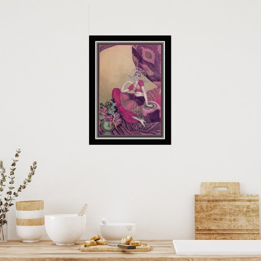 "The Concubine" Art Deco Print der 1920er Jahre Poster (Küche)