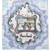 The Cone of Shame | Apology Duschvorhang (Vorderseite)