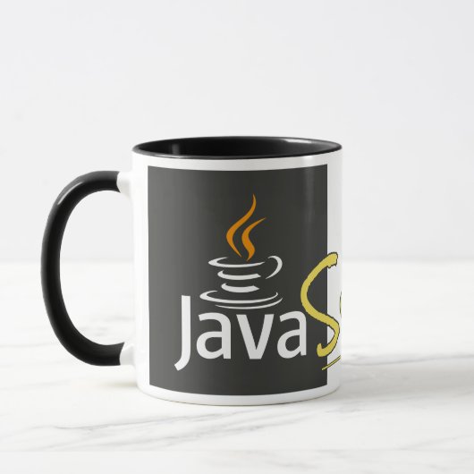 The Confusing JavaScript Mug - Black Tasse (Links)
