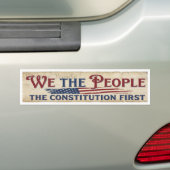 The Constitution First  Autoaufkleber (Auf Auto)