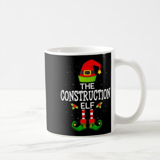The Construction Elf Christmas Family Matching Paj Kaffeetasse (Rechts)